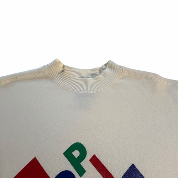 Vintage ESPRIT “Esprit de Corp” Logo Sweatshirt | Cream White | Unisex Small - Picture 4 of 11